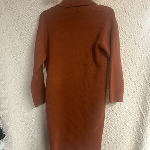 Chic Long Sleeve Rust Duster